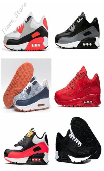 

2021 classic 90 men and women casual shoes black red white sports trainer cushion surface breathable sport 3646 d1964555963, Black;brown
