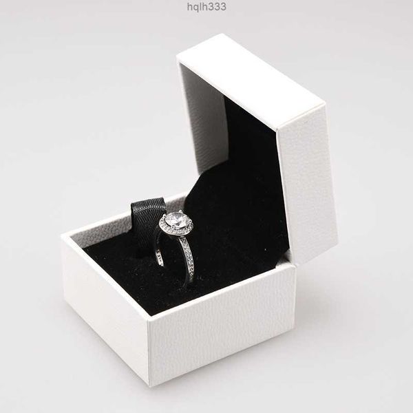 

real 925 sterling silver cz diamond ring with original box set fit pandora style wedding ring engagement jewelry for women girlszorp0yax, Golden;silver