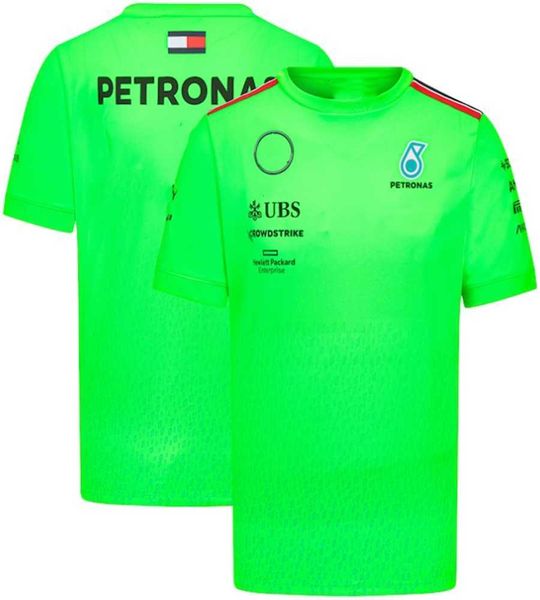 

2023 summer men's short sleeve t shirt t-shirts f1 racing team new leisure sports breathable b6vu, White;black
