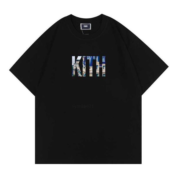 

summer designer shirt kith t-shirt oversized men shirts tees us size s-xxl bbal, White;black