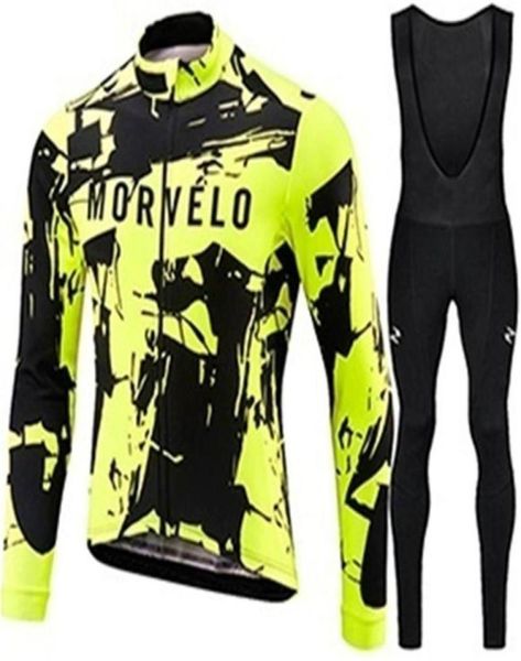 

morvelo winter long sleeve fleeces cycling jacket ropa de ciclismo para hombre men cycling suit mtb road bike clothing259z8372753, Black;blue