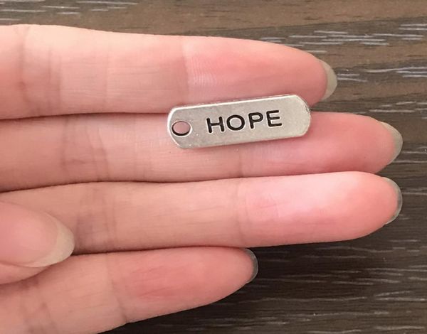 

diy jewelry hope charms antique silver tone hope charms hope pendant for charm bracelet necklaces earrings zipper pulls bookma5259033, Bronze;silver