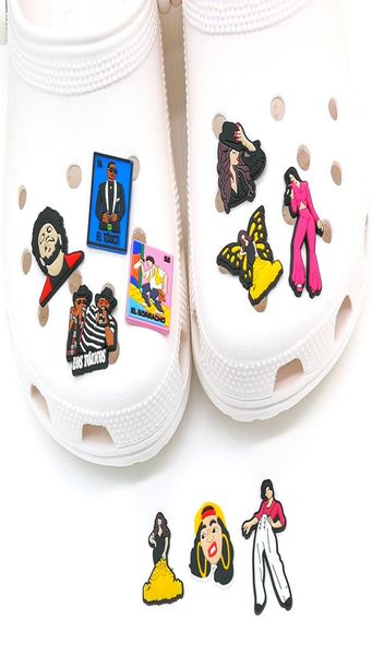

moq 100pcs singers charms soft pirate pvc shoe charm accessories decorations custom jibz for clog shoes childrens gift9096513, White;pink