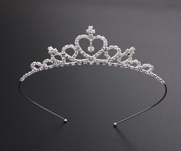

beautiful shiny crystal bridal tiara party pageant silver plated crown hairband wedding accessories 2018 new design9771595