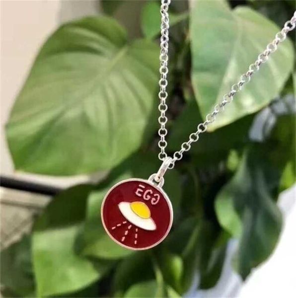 

designer jewelry bracelet necklace ring 925 sterling girl's heart poached creative skull head double-sided pendant, Silver