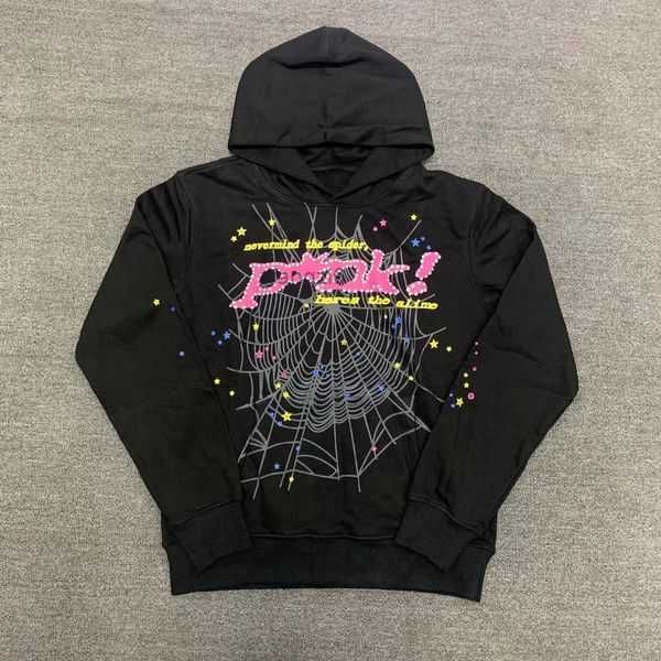 

spider hoodies designer mens pullover red sp5der young thug 555555 embroidered web sweatshirt joggers s/m//xl 15 9b9q, Black