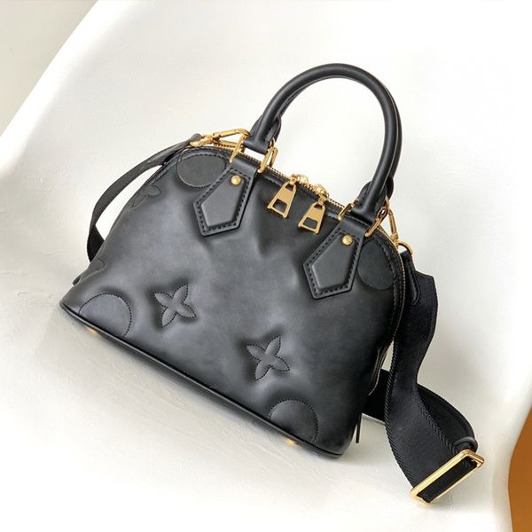 

designer bag womens fashion shell bag #59822 solid color embossed shoulder bag large capacity portable handbag multi functional crossbody ba