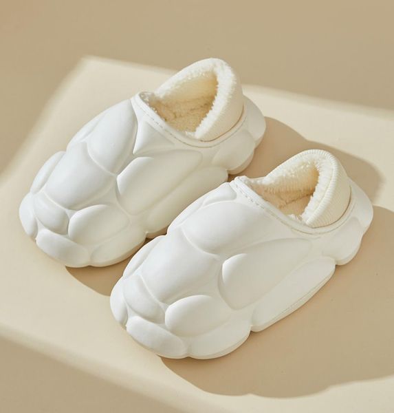 

classic snow boots cotton slippers waterproof upper couple models cute style comfortable warm two wear slippers men and women larg8713652, Black