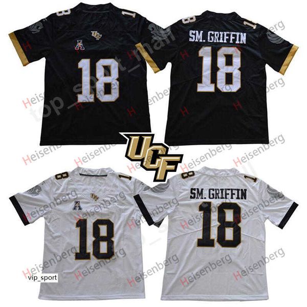

ncaa university of central florida shaquem griffin jersey men football black white ucf knights college jerseys aac stitched quality