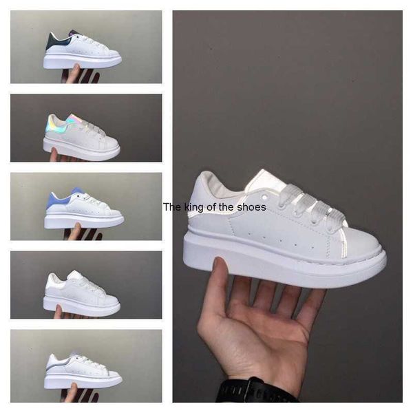 

boys girls mc casual shoes 3m reflective alexander kids children white sneaker espadrilles flats platform oversized sneakers youth baby quee, Black