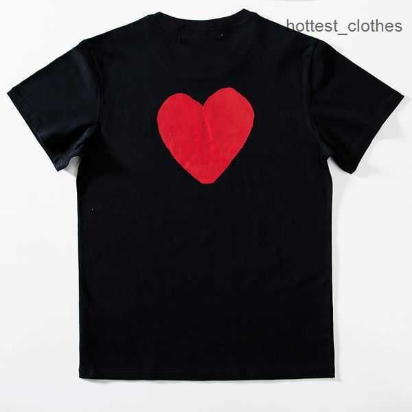 

play fashion mens t-shirts designer red heart shirt casual tshirt cotton embroidery short sleeve summer t-shirt 1 3y60, White;black