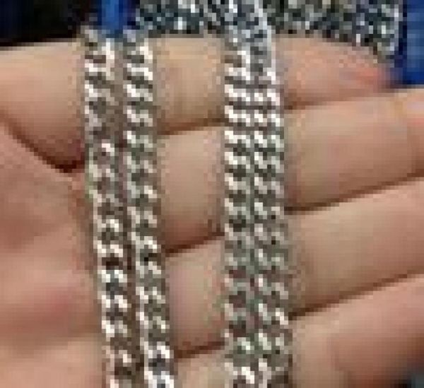 

5meter in bulk silver stainless steel 38mm wide curb chain link chain jewelry findings marking diy necklace7187888