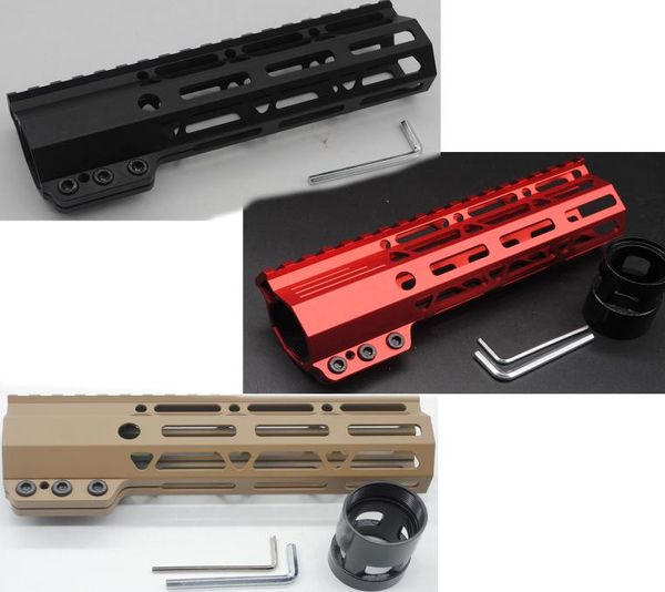 

7039039 inch clamping style mlok handguard rail picatinny float mount system blackredtan color 1238602