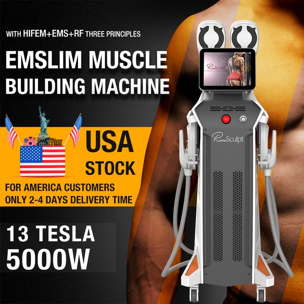 

13 tesla emslim rf ems butt body slimming machine stimulator muscle build
