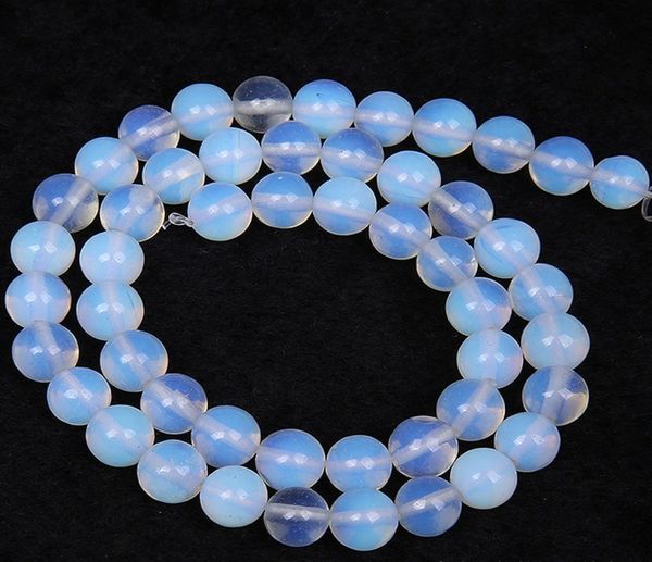 

4mm 6mm 8mm 10mm 12mm 14mm round opal beads natural stone beads for jewelry making findings diy necklace bracelet material2450354, Black