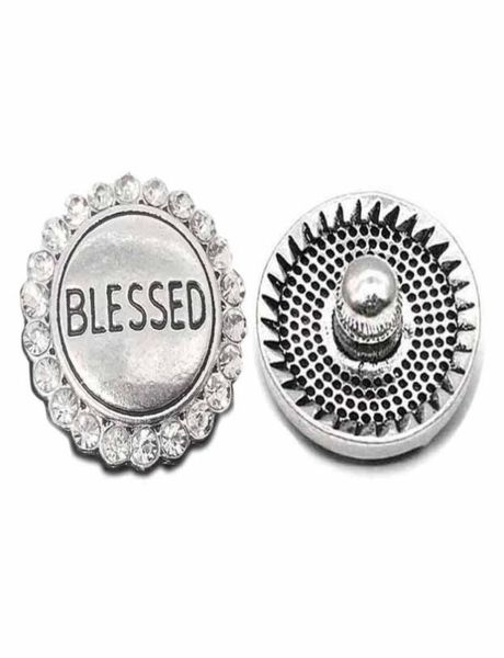 

high qualit w018 blessed 18mm 20mm rhinestone metal button for snap button bracelet necklace jewelry for women silver jewelry5453619