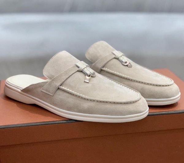 

slippers lp summer round head flat slippers pendant ladies fashion comfortable lok fu wool casual women sandals 2302094144767, Black