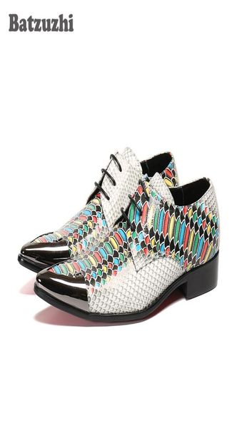 

batzuzhi japanese style men039s shoes pointed iron toe formal leather dress shoes personality color party and wedding shoes men1742693, Black
