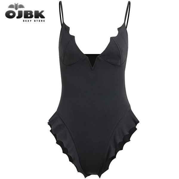

panties ojbk women tummy control bathing suit one piece swimsuits girl gothic rompers bodysuits v neck backless demon costumes jumpsuit, Red;black