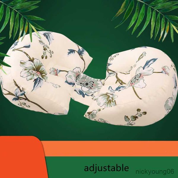 

maternity pillows printed u-shape pillow pure cotton pregnant women waist support abdomen side sleep multifunction artifact