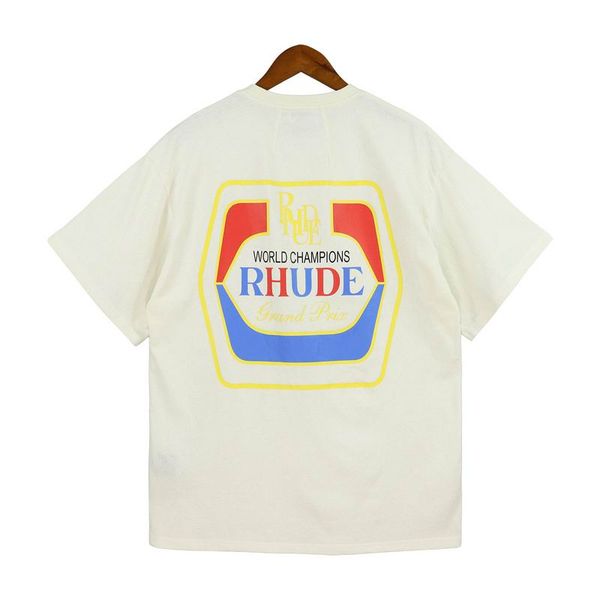 

30% off~men's t-shirts 2023 designer t shirts rhude t shirt summer mens designers for men tshirts clothing short sleeved us size s-xxl, White;black
