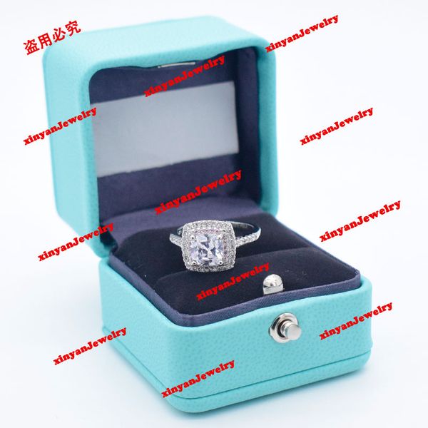 

women luxury ring designer gemstone ring women love wedding supplies diamond never fade not allergic, Golden;silver