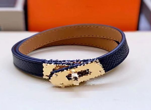 

brand jewerlry real leather genuine leather bracelet for women6492175, Golden;silver
