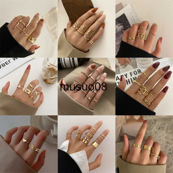 

band rings vagzeb bohemian gold color wide rings set for women girls hollow butterfly heart moon finger tail rings bijoux jewelry gifts j230, Silver