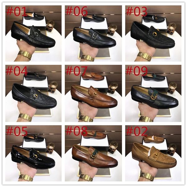 

dress shoes mules horsebit loafers 100% leather men women flat size 38-46 princetown authentic cowhide casual shoe round toe classic slides, Black