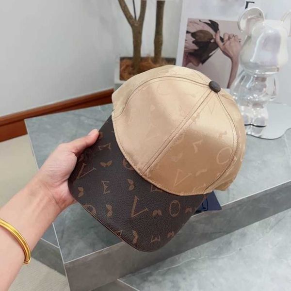 

cap designer hats letters leather luxury baseball casquette classic ladies men retro fashion casual hundred match sun hat 1iw7a, Blue;gray