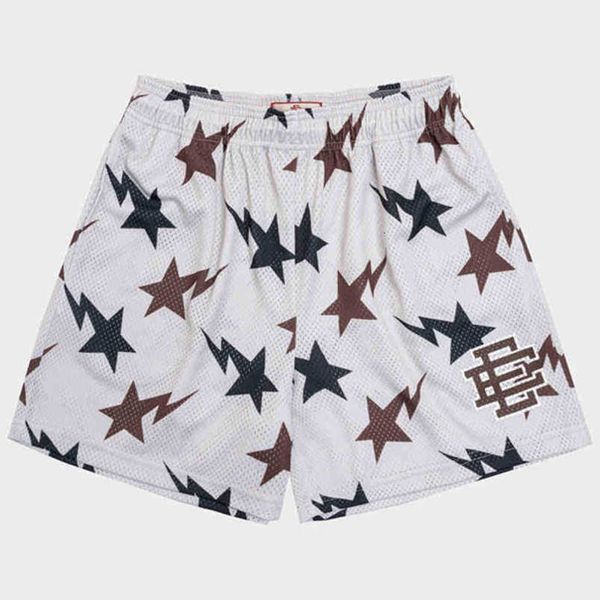 

men's shorts manufacture oem mens designer above knee sublimation custom eric emmanuel mesh ee emanuelagk1412b, White;black