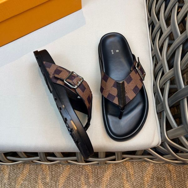 

30model fashion designer thick platform bathroom home slippers men soft sole eva indoor slide luxurious sandals 2023 summer non-slip flip fl, Black