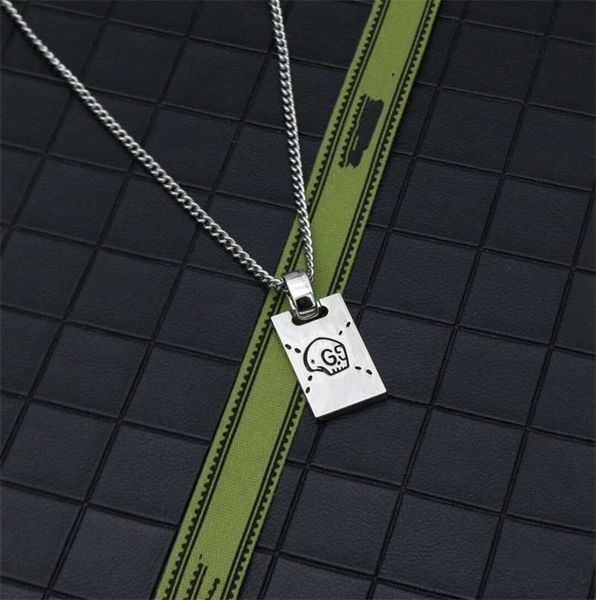 

designer jewelry bracelet necklace ring 925 sterling skull pendant clavicle chain, Silver