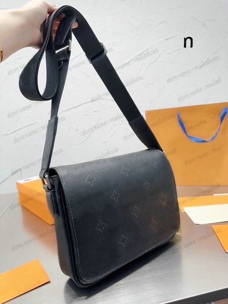 

district pm canvas crossbody bag mens designer messenger bags damier ebene business briefcase monograms luxurys shoulder bag mans flap purse