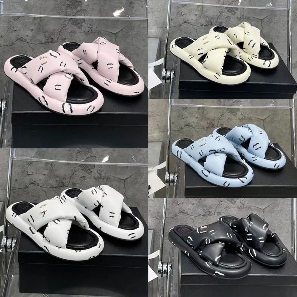 

women shoes platform slippers foam beach sandals luxury flat mules rubber slides slip on flip flops soft comfortable slipper cross sandal, Black