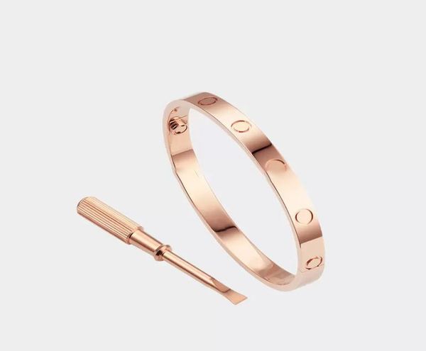 

fashion luxury screw bangle bracelet designer bracelets for women man love braclet titanium steel charms screwdriver jewelry 3colo4525428, Black