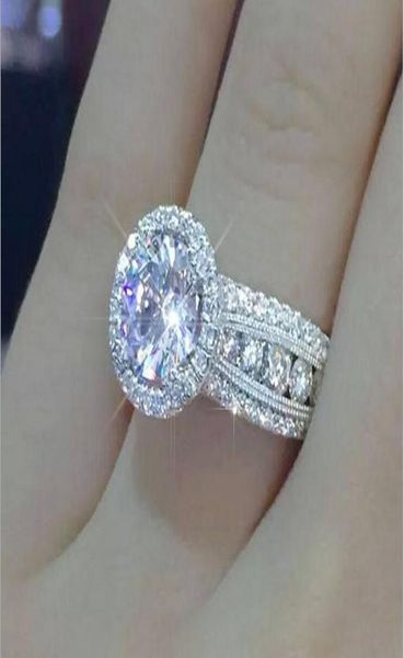 

vintage fashion jewelry 925 sterling silver round cut white z cz diamond gemstones party women wedding engagement band ring fo8597468, Slivery;golden