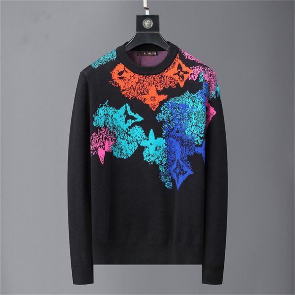 

designer sweater man for woman knit crow neck womens fashion letter black long sleeve clothes pullover oversized blue an6, White;black
