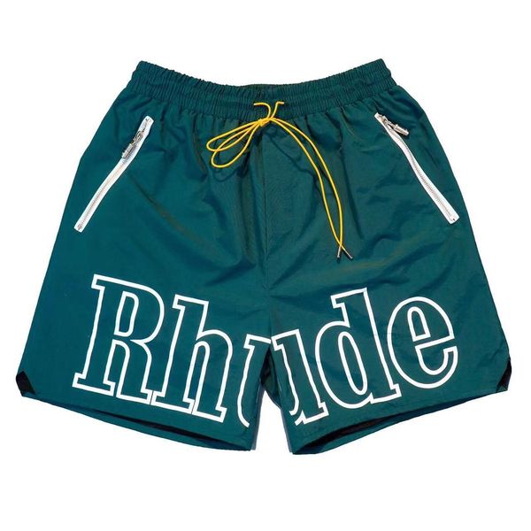 

rhude swim trunk beach pants summer rhude basketball designer shorts gym short streetwear rhude shorts mesh short designer swim short comfy, White;black