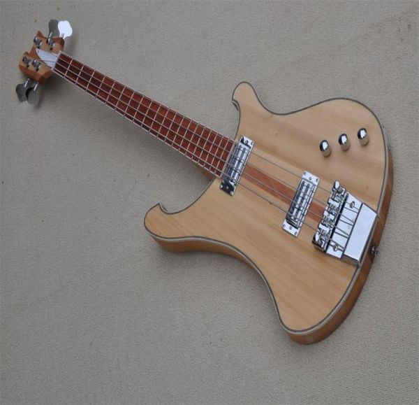 

4003 bass guitar maple neck through basswood body matte paint fixed bridge red fingerboard9958518