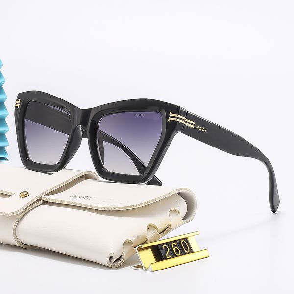 

retro hawksbill sunglasses fashion men's and women's versatile box glasses sunscreen sunglasses 260, White;black