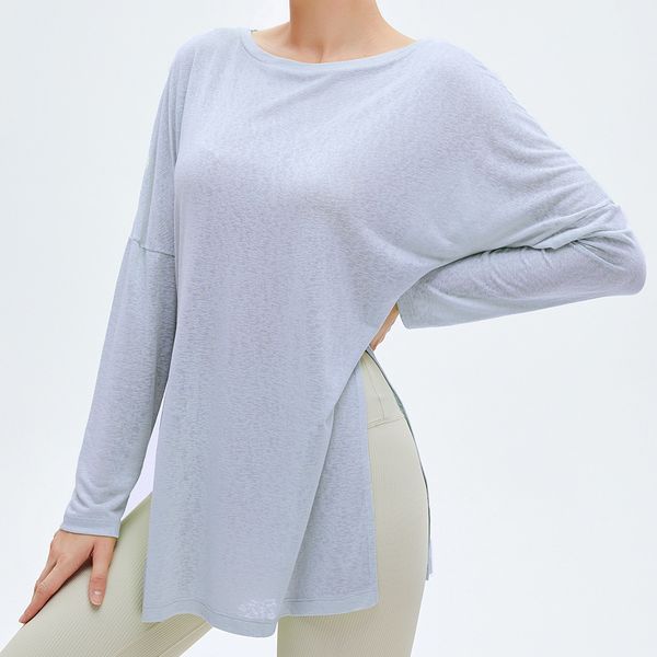 

women's workout long sleeve shirts yoga sports breathable gym athletic slim fit