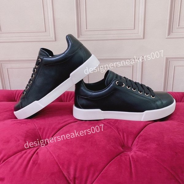 

new designer man woman shoe leather lace up men fashion platform oversized sneakers white black mens womens luxury casual shoes2023