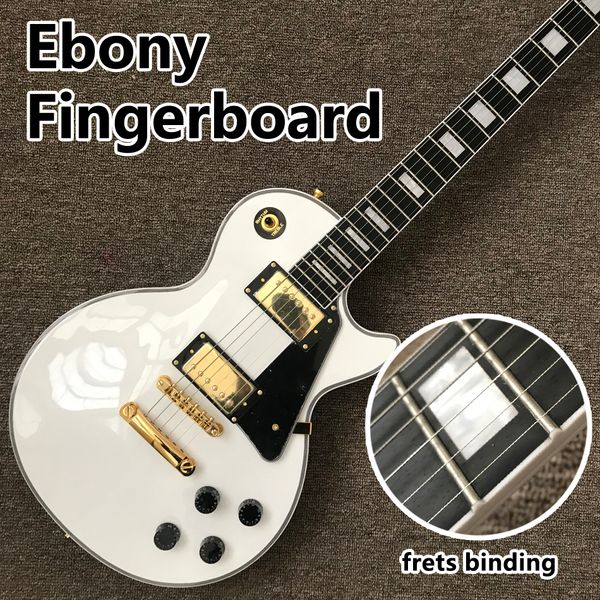 

electric guitar, ebony fingerboard, connection fretboard, gold hardware, solid mahogany electric guitar body, ing