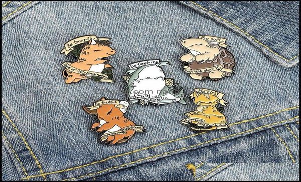

pins brooches jewelry turtle enamel pin for women fashion dress coat shirt demin metal brooch pins badges promotion gift 2021 new 6375155, Gray
