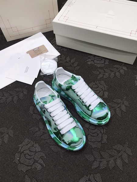 

men womens fashion shoes lace-up flat platform designer sneaker black genuine leather air cushion sneakers 0602