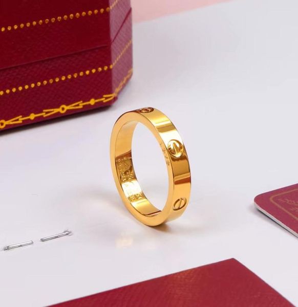 

love screw ring mens rings classic luxury designer jewelry women titanium steel alloy goldplated gold silver rose ne7132919