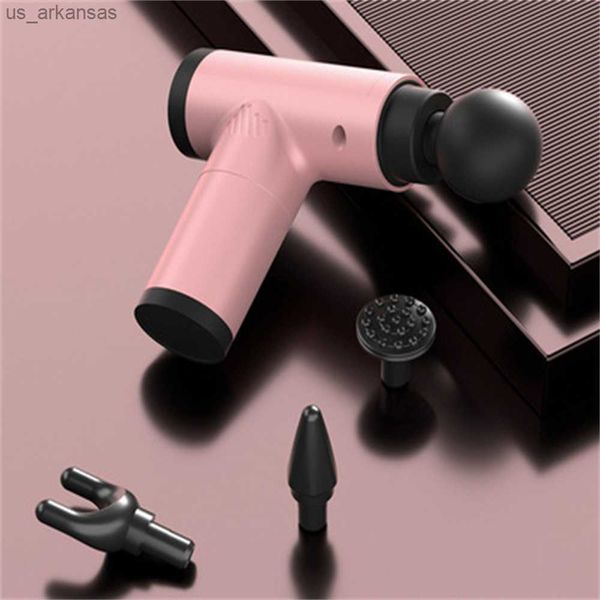 

professional fascial massage gun high frequency sport relaxation fitness ems muscle stimulator handheld massager l230523