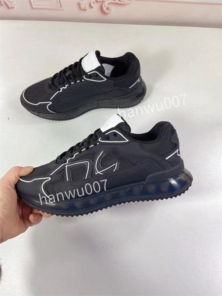 

designer shoes low high sneakers casual mens women shoes sports breathable flexible soft comfortable real leather woman trainers, Black
