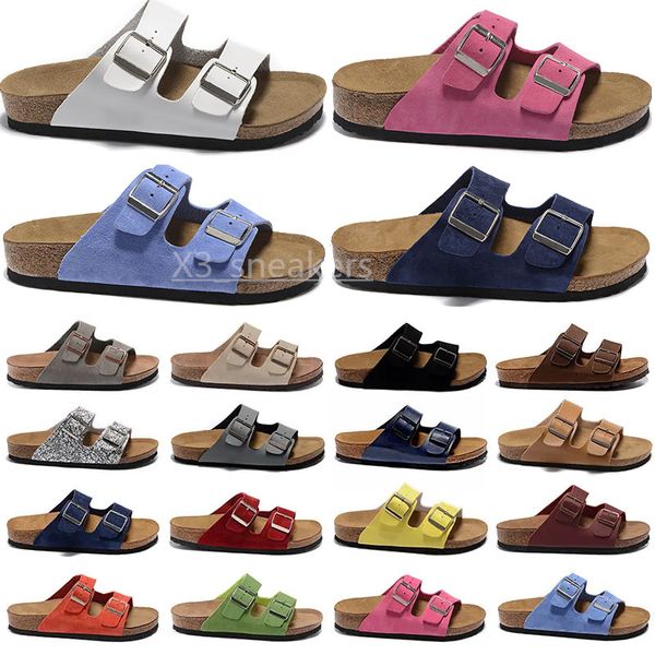 

new boston cork slippers shoe women mens flip flops outdoor beach sandals buckles designers lazy casual shoes lovers flat slippers 35-45 x62